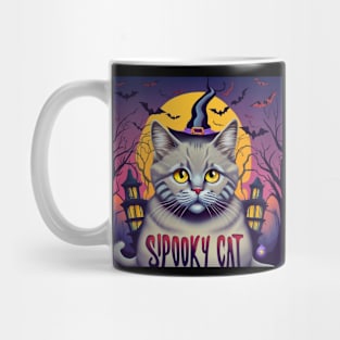 Spooky Cat in an Amazing Setting Mug